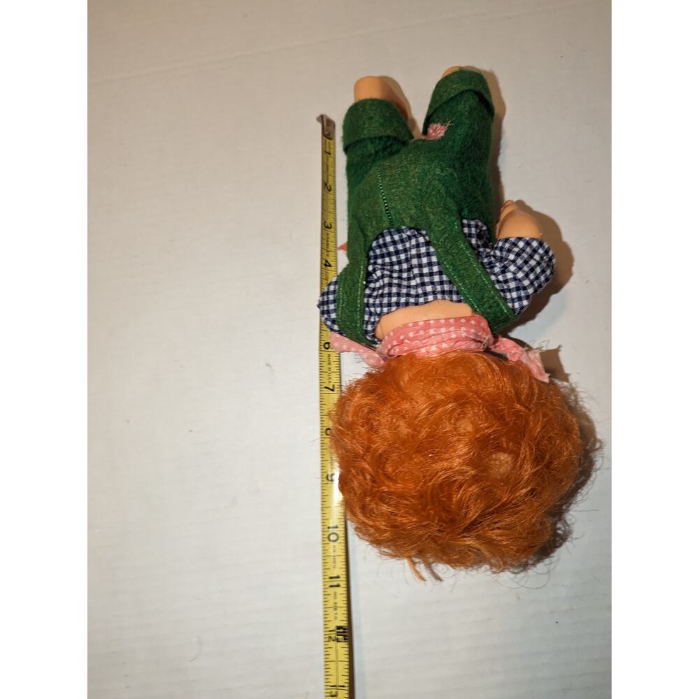 Vintage 1960's 10" Vinyl Smiling Doll Japan Freckles Red Hair Rare Boy Kid - Picture 5 of 5